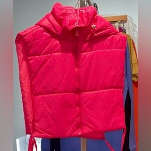 Women’s Hot Pink Puffer Jacket
